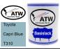 Preview: Toyota, Capri Blue, T310: 1L Lackdose, von ATW Autoteile West.